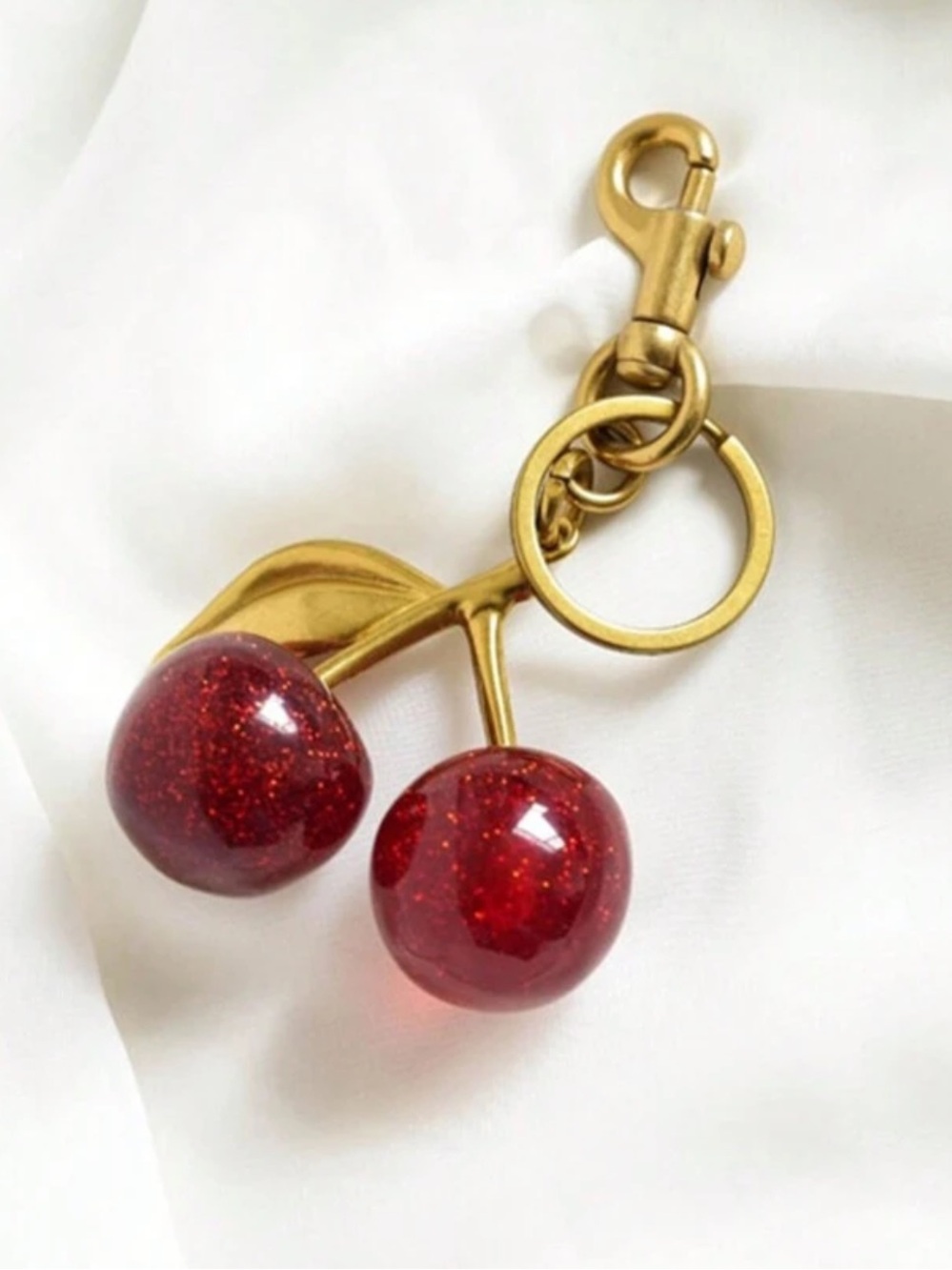 NEW cherry bag charm